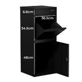 Living Fusion Kash Steel Post &amp; Parcel Mailbox
