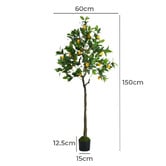 Living Fusion 150cm Potted Faux Lemon Trees