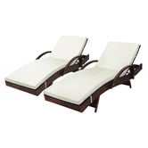 Living Fusion Kingston PE Rattan Sun Lounges