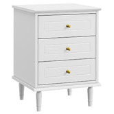 Living Fusion Alaina 3 Drawer Bedside Table