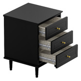 Living Fusion Alaina 3 Drawer Bedside Table