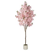 Living Fusion 180cm Potted Faux Cherry Blossom Tree