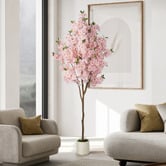 Living Fusion 180cm Potted Faux Cherry Blossom Tree