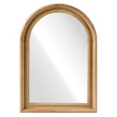 Living Fusion Elisa Arched Paulownia Wood Wall Mirror