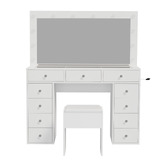 Living Fusion 2 Piece Vivienne LED Dressing Table &amp; Stool Set
