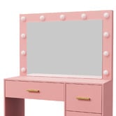 Living Fusion 2 Piece Elynor LED Dressing Table &amp; Stool Set