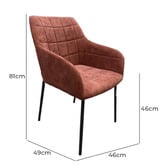 Living Fusion Erica Chenille Dining Chairs