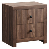 Living Fusion Bernis 2 Drawer Bedside Table