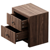 Living Fusion Bernis 2 Drawer Bedside Table