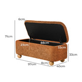 Living Fusion Bessie Upholstered Ottoman