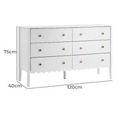 Living Fusion Alfie Kids' 6 Drawer Chest