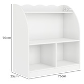 Living Fusion Kids' Bianca Scalloped Bookshelf