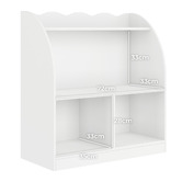 Living Fusion Kids' Bianca Scalloped Bookshelf