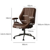 Living Fusion Richter Faux Leather Home Office Chair