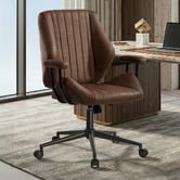 Living Fusion Richter Faux Leather Home Office Chair