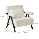 Living Fusion Lucien Sherpa Semi-Compressed Armchair