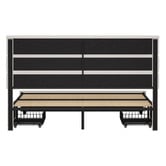 Living Fusion Warren Upholstered Bed Frame with Underbed Drawers