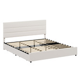 Living Fusion Warren Upholstered Bed Frame with Underbed Drawers