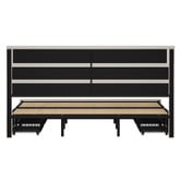 Living Fusion Warren Upholstered Bed Frame with Underbed Drawers