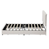 Living Fusion Warren Upholstered Bed Frame with Underbed Drawers