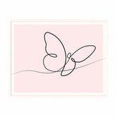Printhouse Collective Line Butterfly Framed Printed Wall Art