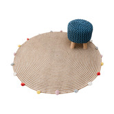 La Grace Home Kids&#039; Hand-Knitted Cotton Stool