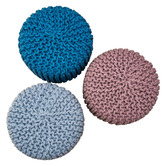 La Grace Home Kids&#039; Hand-Knitted Cotton Stool