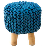 La Grace Home Kids&#039; Hand-Knitted Cotton Stool