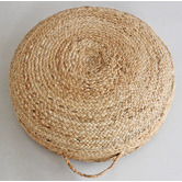 La Grace Home Hand-Braided Jute Floor Cushion