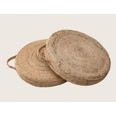 La Grace Home Hand-Braided Jute Floor Cushion
