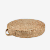 La Grace Home Hand-Braided Jute Floor Cushion
