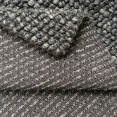 La Grace Home Charcoal Wool-Blend Rug