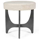 La Grace Home Windsor Cotton Accent Stool