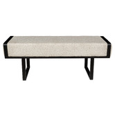 La Grace Home Bergamo Boucle Ottoman Bench