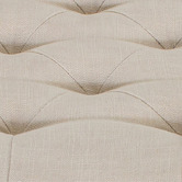 La Grace Home Modena Cotton &amp; Mango Wood Storage Ottoman Bench