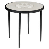 La Grace Home Seina Marble Side Table