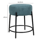 La Grace Home Moselle Cotton Accent Stool