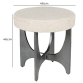 La Grace Home Windsor Cotton Accent Stool