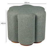 La Grace Home Dennis Cotton Ottoman