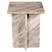 La Grace Home Cleo Torrento Marble Side Table