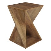 La Grace Home Zee Mango Wood Side Table
