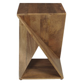 La Grace Home Zee Mango Wood Side Table