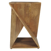 La Grace Home Zee Mango Wood Side Table