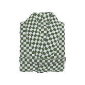 Delicors Classic Checkerboard Cotton Bathrobe