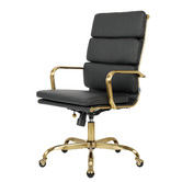 Furb Eames Replica High Back Faux Leather Executive Office Chair
