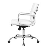 Furb Eames Replica Mid Back Faux Leather Executive Office Chair