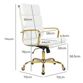 Braxton Home Eames Replica High Back Faux Leather Executive Office Chair