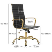 Braxton Home Eames Replica High Back Faux Leather Executive Chair