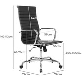 Braxton Home Eames Replica High Back Faux Leather Executive Chair