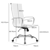 Braxton Home Eames Replica High Back Faux Leather Executive Chair
